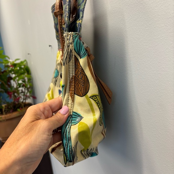 Fossil Keyper Coated Canvas Tote Bag Purse - Picture 7 of 16